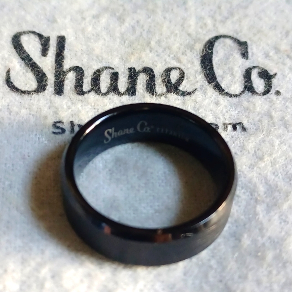 Shane & Co Titanium Men Ring Size 11